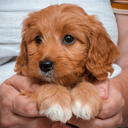 Micro Mini Goldendoodle-Purple Girl RESERVED for Lisa!