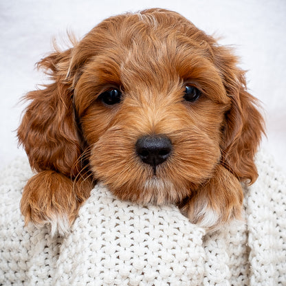 Mini Multigen Goldendoodle - Red Boy - RESERVED for Isaac!