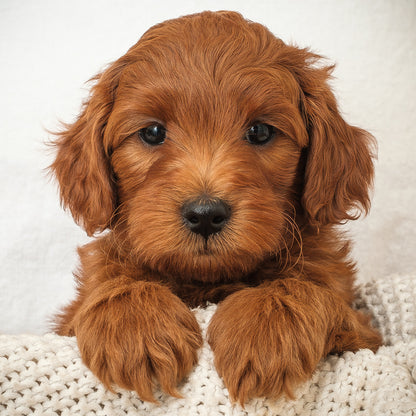 Mini Multigen Goldendoodle - Green Boy - RESERVED for Rachit